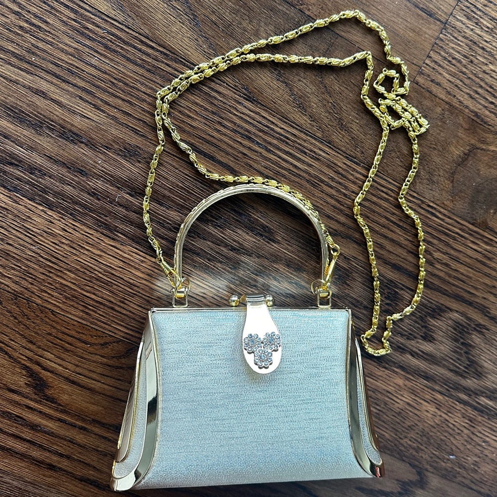 Elegant Gold prom or evening mini bag